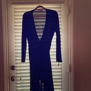 Charcoal Wrap Dress